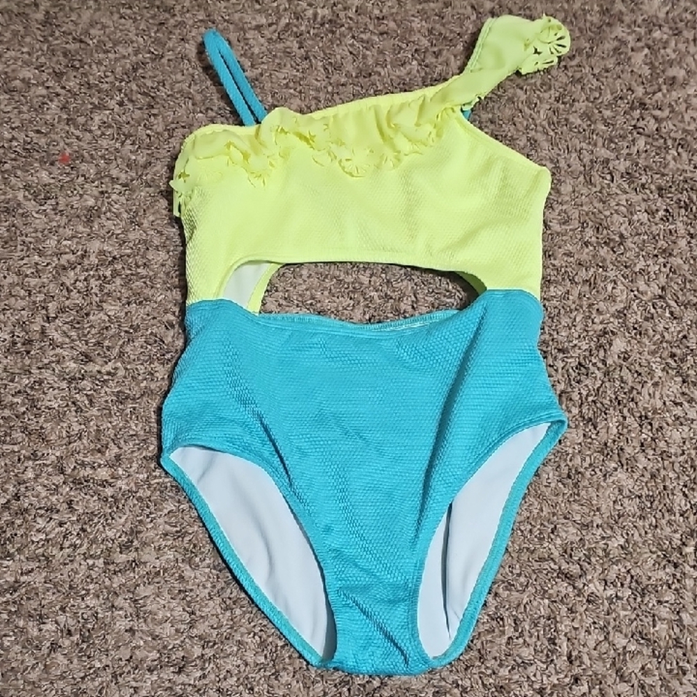 Cat & Jack Girls Youth One Piece Swimsuit!! Sz Large 10/12